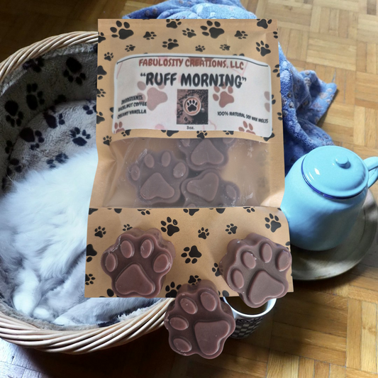 "Ruff Morning" Wax Melts Paw Print Molds