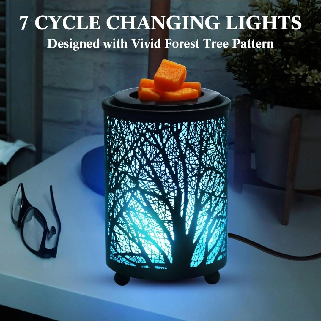Black Metal Wax Electric Melt Warmer