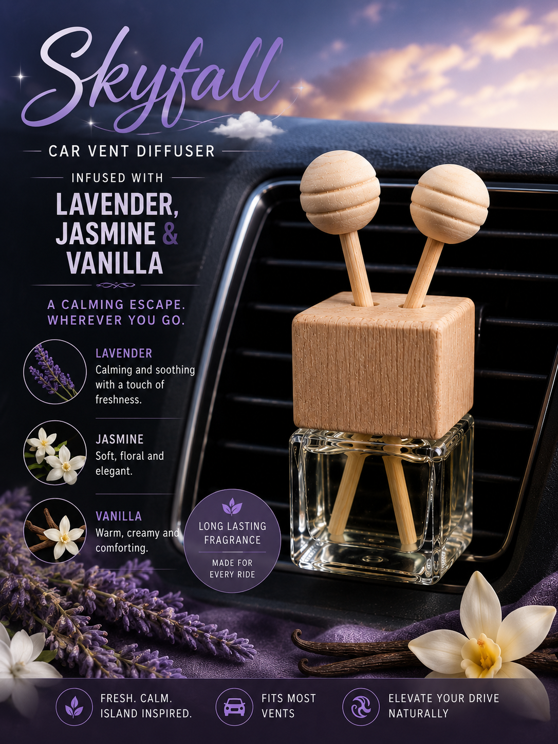 Scented Vent Clip Car Diffusers