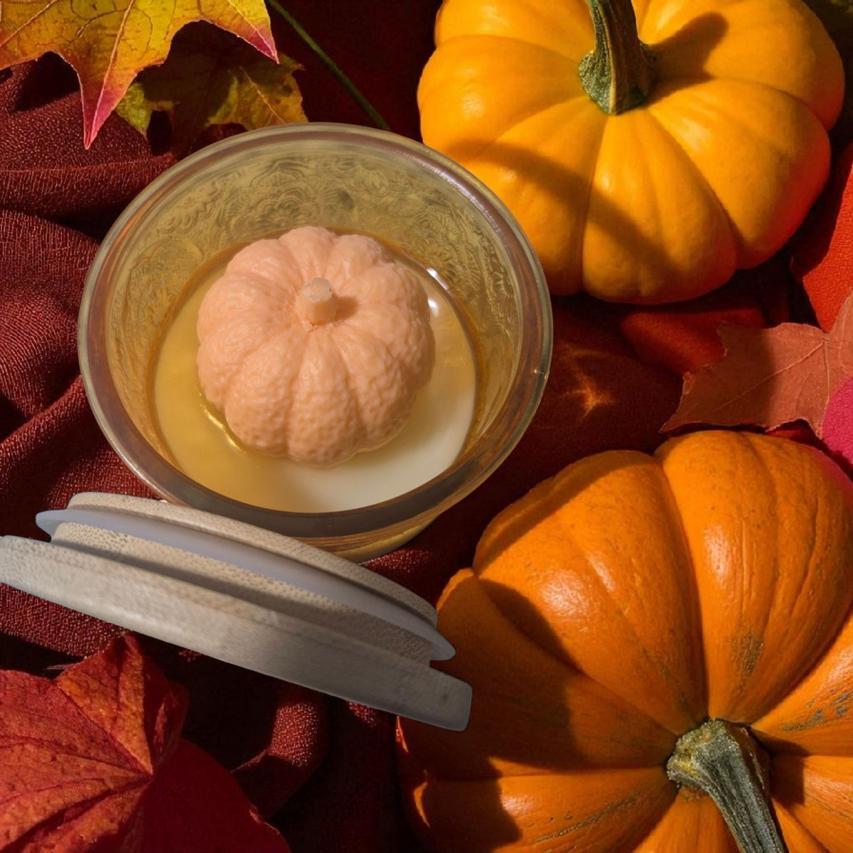 "Pumpkin Patch Drizzle" wickless candle 10oz