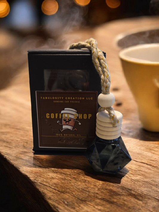 Coffee Shop-Hanging car diffuser