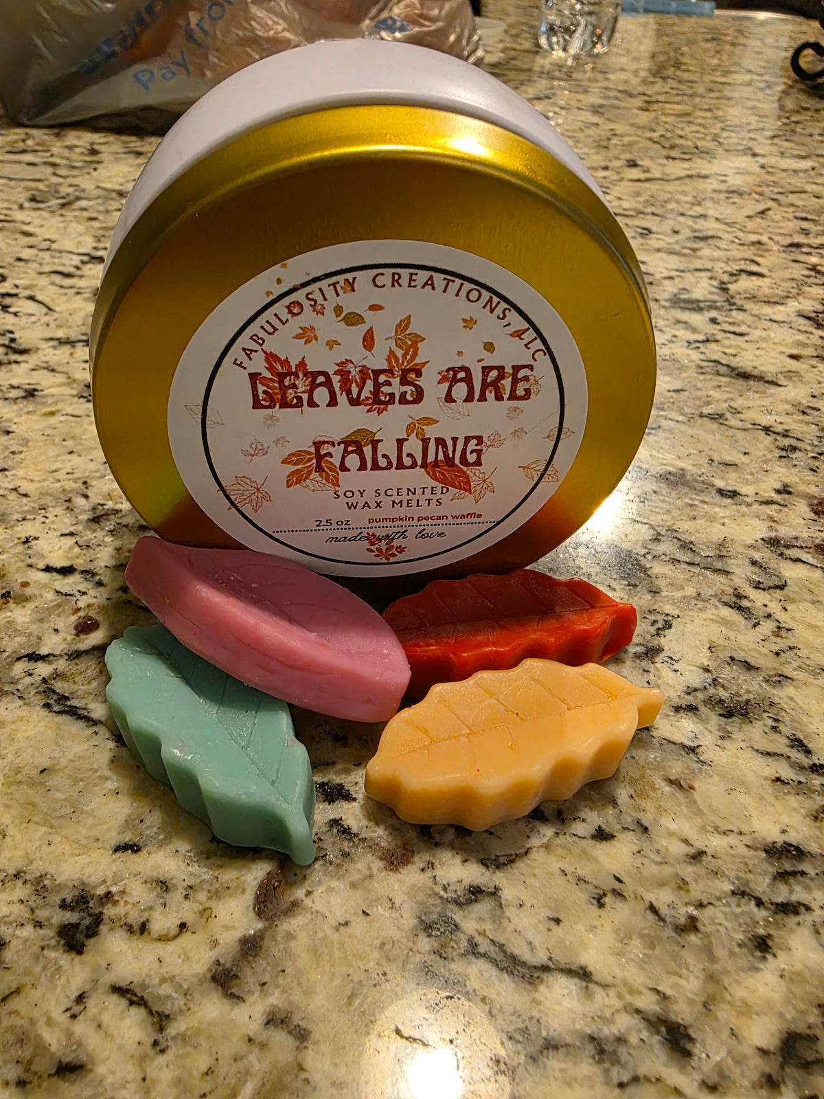 Leaves are falling wax melt molds